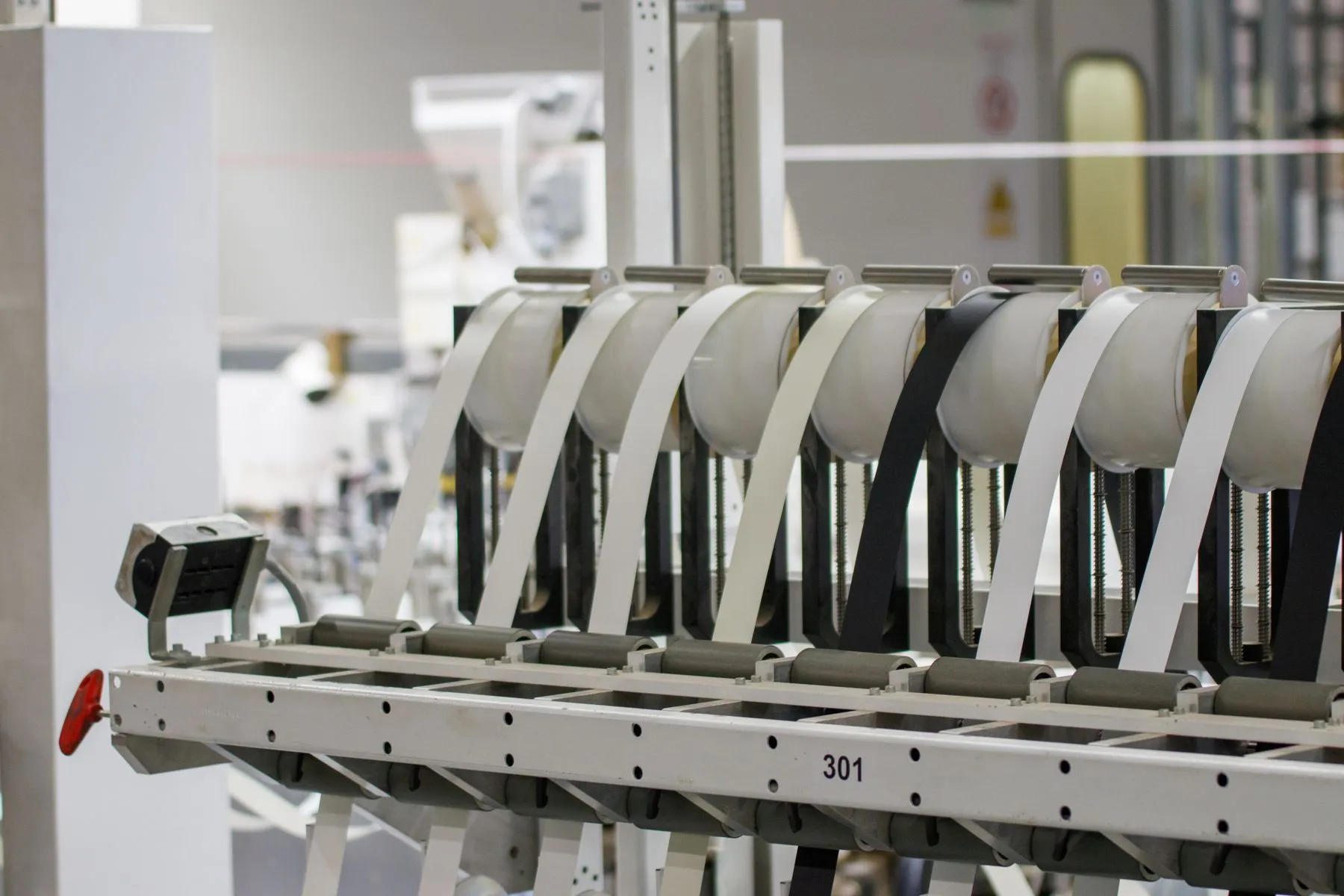 A production line inside a manufacturing facility